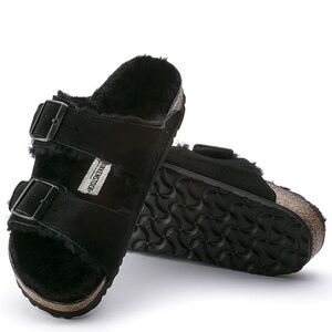 Birkenstock | Arizona Big Buckle Papillio Teddy Black